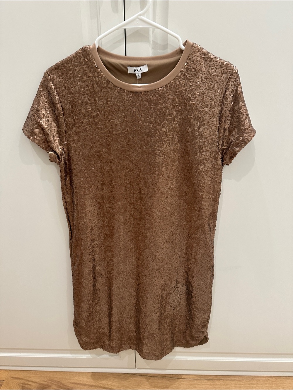 Bronze Sequin Dress, size small